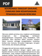 Download KOORDINASI TANGGAP DARURAT EVAKUASI DAN KESIAPSIAGAAN PENANGGULANGAN BENCANAppt by Gefaritza Rabbani SN183813686 doc pdf