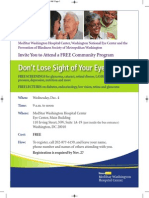 Washington Hospital Center Don'tLoseSightOfEyeHealth 2013 12 04 PDF