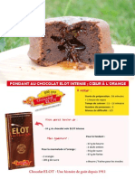 Fondant Au Chocolat ELOT Intense Cœur À L'orange PDF