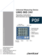 006 UMG96S Manual English - Version With External Power Supply