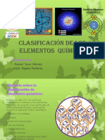 Clasificación de Los Elementos Químicos