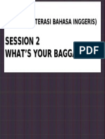 Slides Session 2 What's Your Baggage