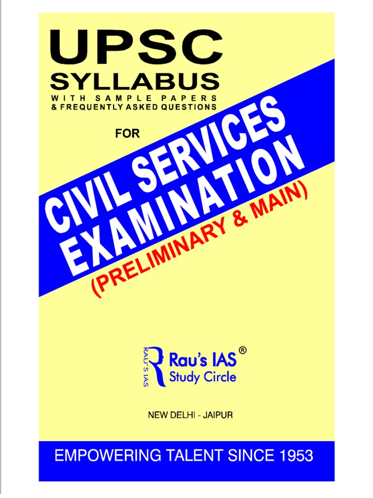 UPSC Civil Services Exam Syllabus.pdf | Test (Assessment ...