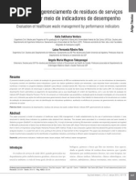 Avaliação do gerenciamento de resíduos de serviços