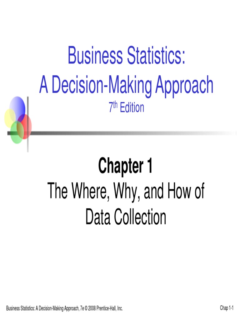 Business Statistics:a Decision Making Approach Chapter 1 PowerPoint ...