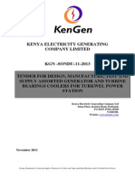 KGN SONDU 11 2013 Tender for Design, Manufacture, Test and Supply Generator and Bearing Coolers (Air & Oil) for Sondu Power Station