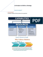 5 - Internal Analysis To Define A Strategy