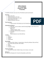 Resume Template For Career Day