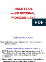II.1.AuditPlan AuditProgram AuditProcedure AuditTeknik