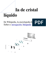 Pantalla de Cristal Líquido