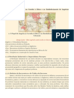 O Papel de Angola Na Corrida À África e No Estabelecimento de Impérios Coloniais