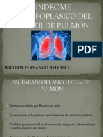 Los síndromes paraneoplásicos asociados al cáncer de pulmón