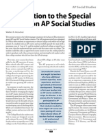 Introduction To The Special Section On AP Social Studies