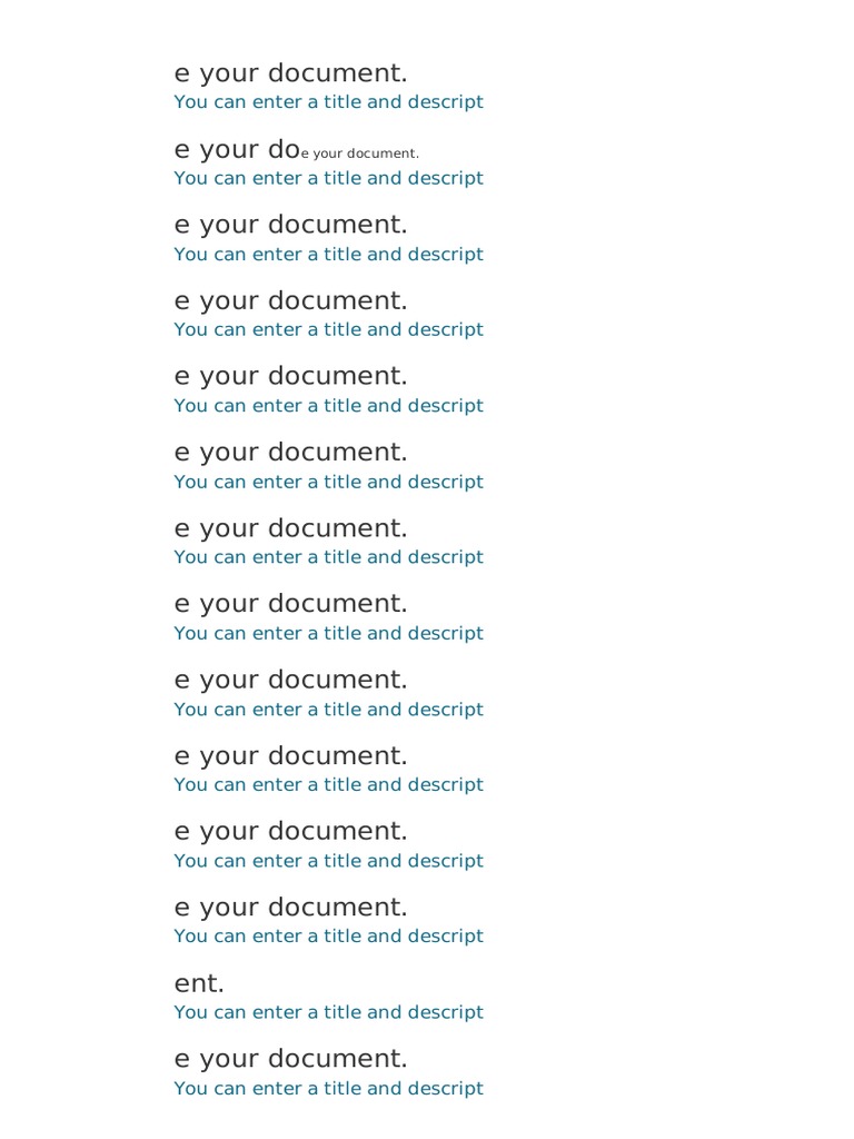 Document Title and Description Guide | PDF
