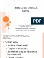 Psihologie Sociala Gavreliuc 1 Identitatea Psihologiei Sociale