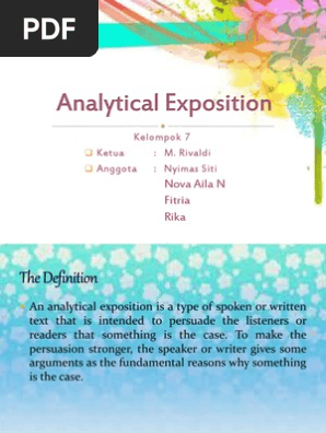 Contoh Soal Pilihan Ganda Analytical Exposition Dan Jawabannya Dapatkan Contoh
