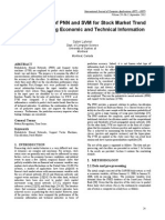 PNN and SVM Comparison for Stock Trend Prediction Using Economic and Technical Data