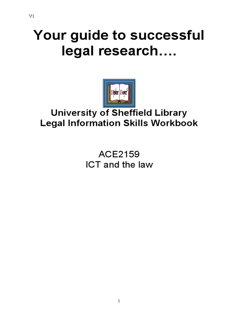 A Guide to Developing Legal Research Skills: An Introduction to Key ...