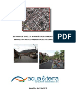 ESTUDIO DE SUELOS Y DISEÑO DE PAVIMENTOS PARA EL Proyecto Paseo Urbano DE LAS CARRERAS 8A Y 9