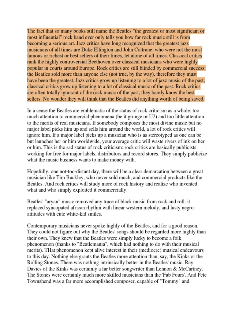 The Beatles | PDF | The Beatles | Rock Music