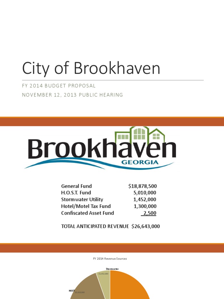 City of Brookhaven Budget Nov 12 PDF PDF Public Works Fiscal Year