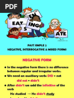 Past Simple 2 Negative Interrogative