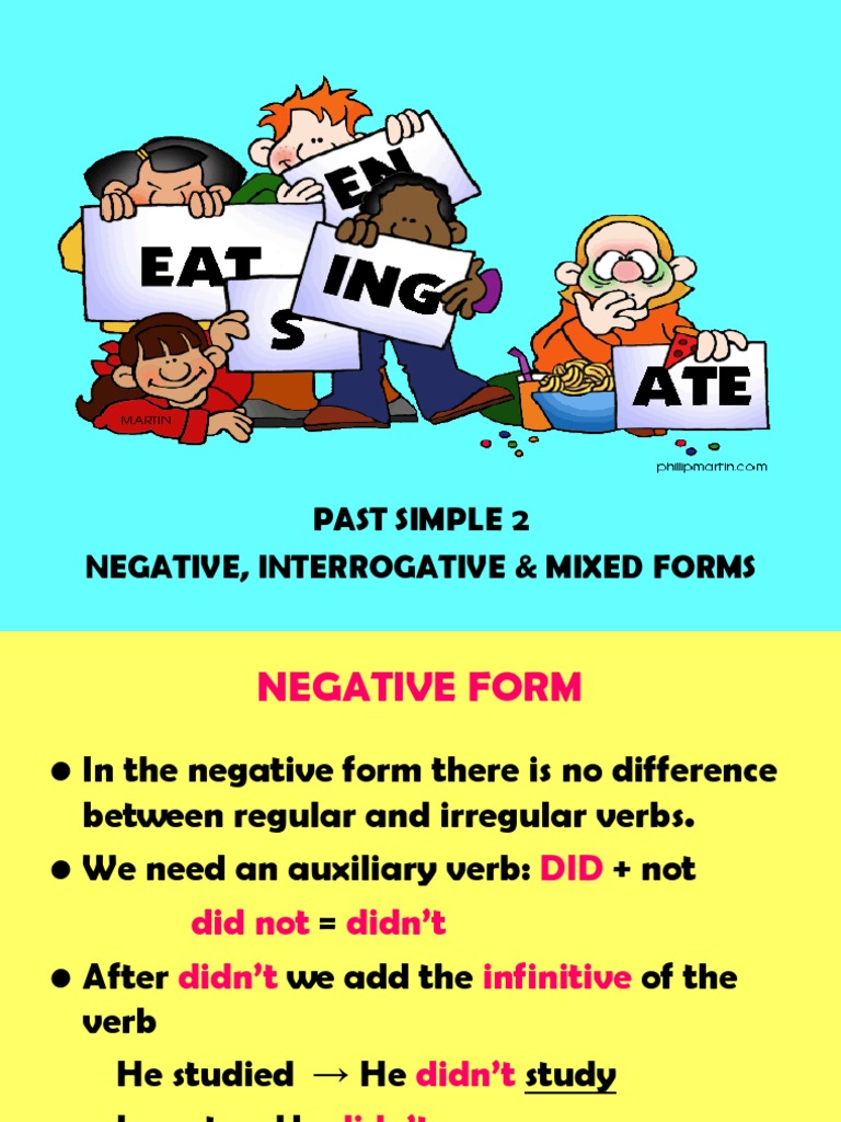Past Simple: Negative & Interrogative Forms | PDF | Verb | Language ...