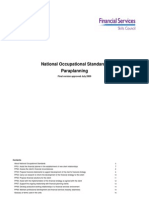 National Occupational Standards Paraplanning