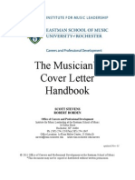 Cover Letter Guide from Eastman School of Music