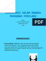 Komunikasi Dalam Rangka Mengubah Perilaku