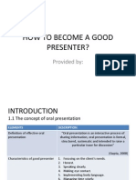 How To Be A Good Presenter 1