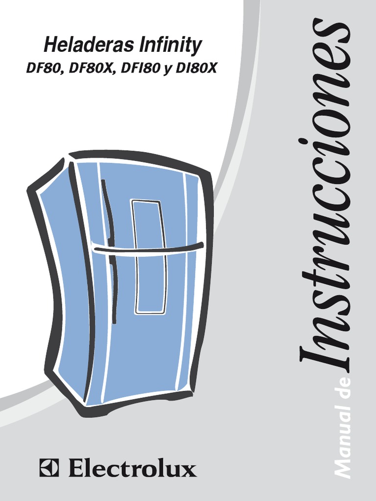 Electrolux Manual Heladeras Infinity Refrigerador Agua