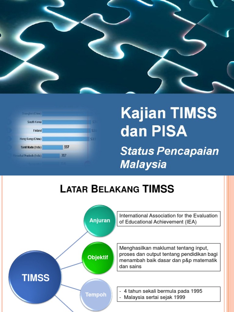 Status Pencapaian Malaysia Dalam Timss Dan Pisa Pdf
