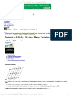 Parâmetros de Rede - Direções e Planos Cristalinos - Materiais - CIMM