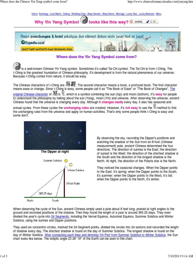 Where Does The Chinese Yin Yang Symbol Come From - PDF | PDF | Yin And ...