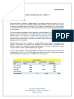 Modificación CAE 2014