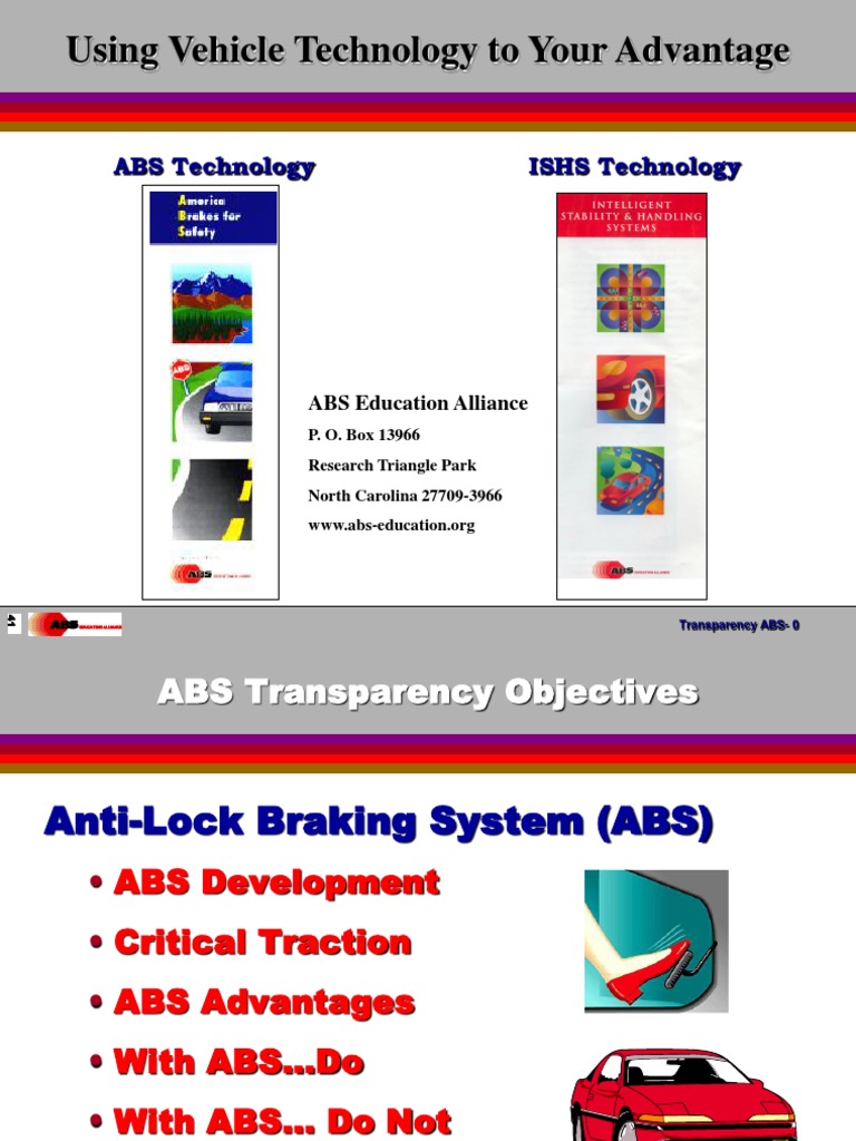 Understanding ABS and ISHS Technology | PDF | Anti Lock Braking System ...