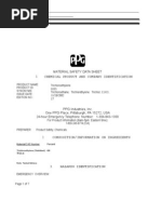 Chemical Product and Company Identification: Material Safety Data Sheet L