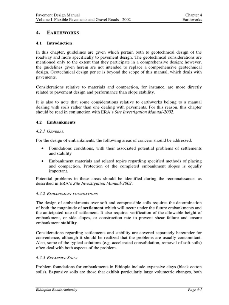 Arthworks: Pavement Design Manual Volume I Flexible Pavements and ...