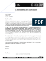 Sample Letter: Request For Refund of Security Deposit