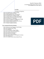 Graduate Coursework - Patterson, Gina PDF