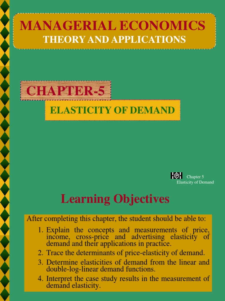 Managerial Economics: Theory and Applications | PDF | Price Elasticity ...