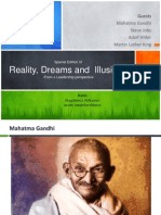 Reality, Dreams and Illusions: Mahatma Gandhi Steve Jobs Adolf Hitler Martin Luther King