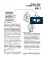 Integrated Circuit True RMS-to-DC Converter: C To +125 C Operation (AD536AS)