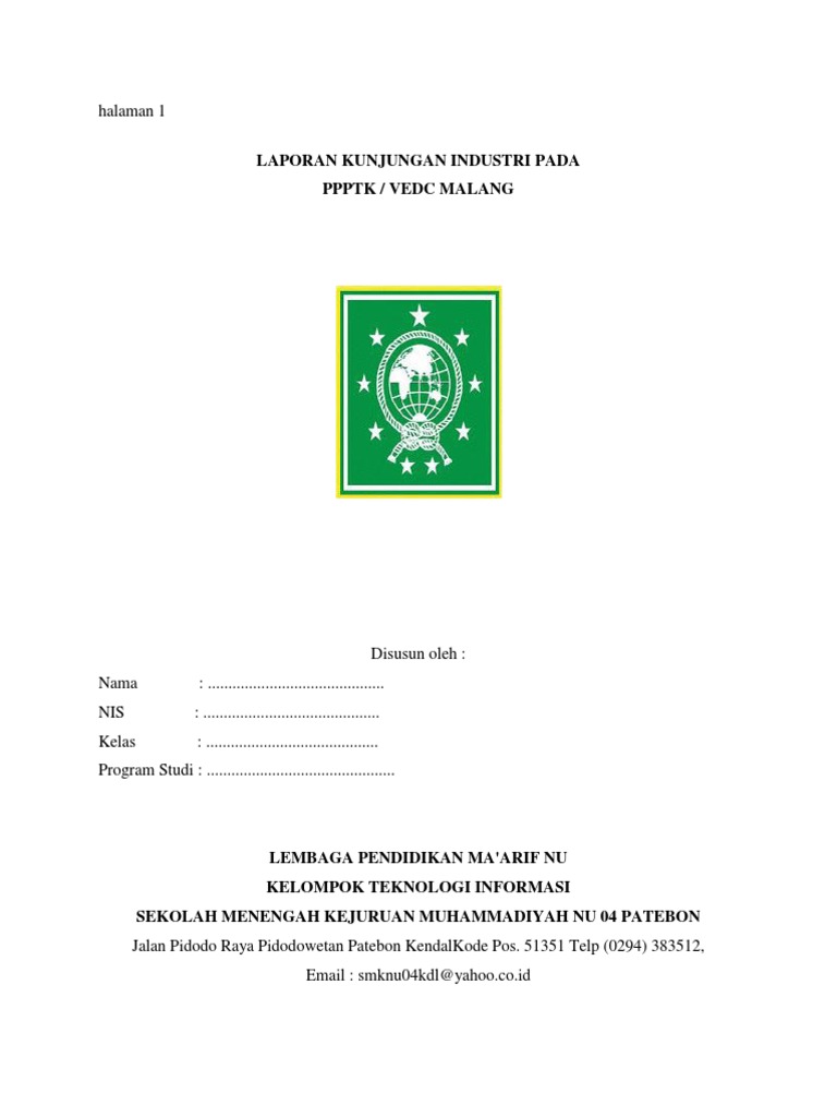 Contoh Lain Format Laporan KI.docx