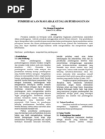 Download PEMBERDAYAAN MASYARAKAT DALAM PEMBANGUNAN by Jurnal Ilmiah Online SN184105051 doc pdf