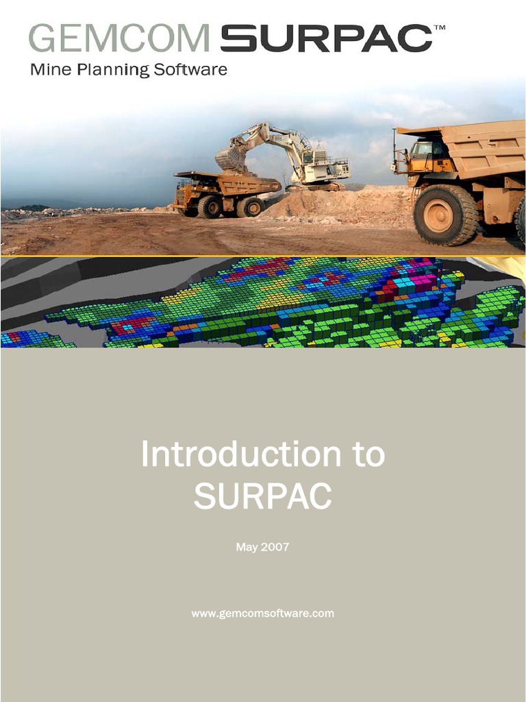 Surpac Introduction Tutorial | PDF | System Software | Computing