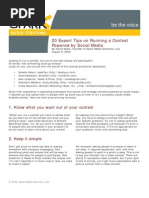Download 20 Expert Tips on Running a Contest Powered by Social Media by david_spark SN18410832 doc pdf