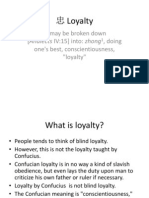 忠 Loyalty: Yì may be broken down