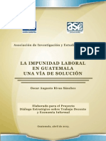 9. 2013, Impunidad Laboral en Guatemala.